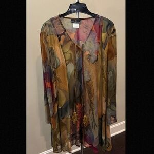NEVER WORN: Vintage "Carole Little" Shirt/Dress. Size 10. Excellent Condition.